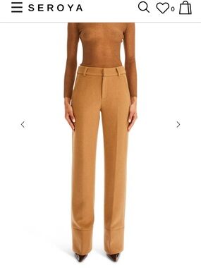 SER.O.YA Cremello Wool Pant in Camel